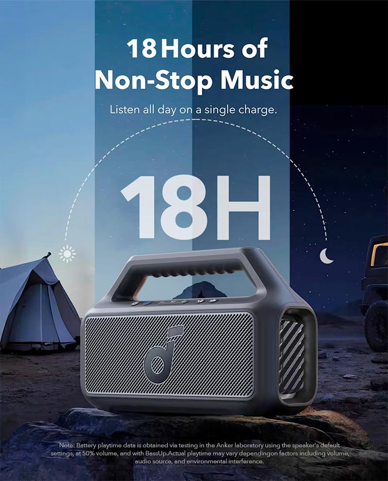 Anker Soundcore Boom 2 SE - 30W Wireless Outdoor Speaker - Black - Image 5