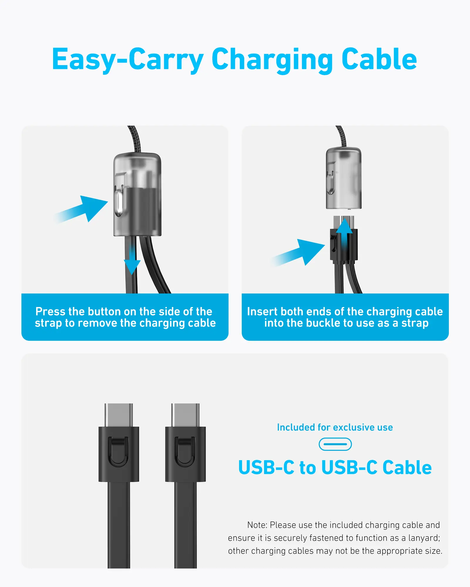 Anker Power Bank (20,000 mAh, 30W, Built-In USB-C Cable Lanyard) - Black - Image 6