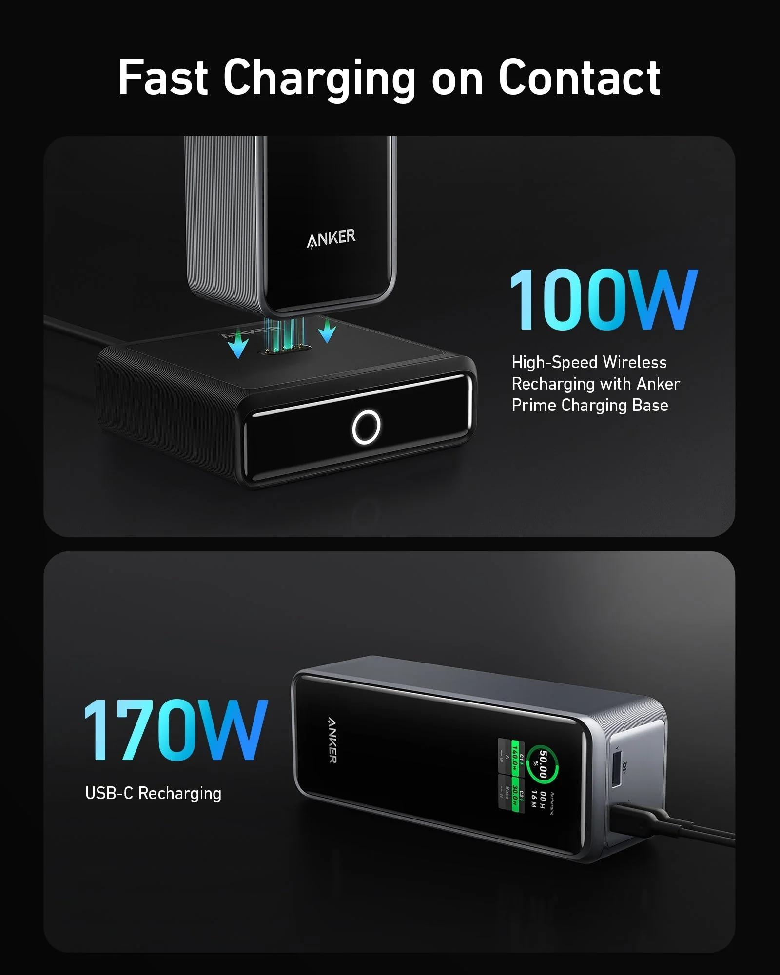 Anker Prime 27,650mAh Power Bank (250W) and 100W Charging Base - Black - Image 5