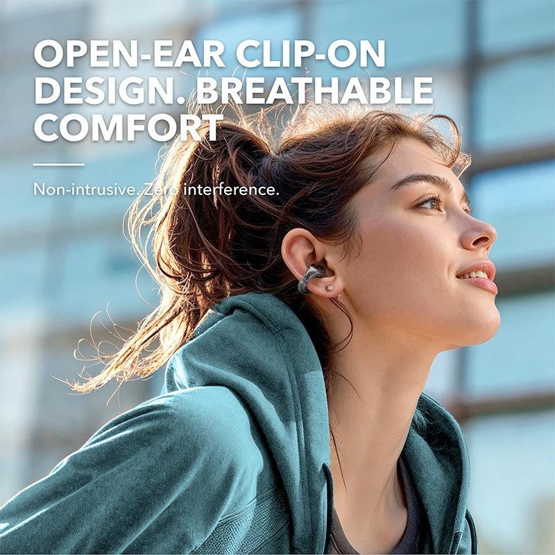 Anker Soundcore C30i - Open-Ear Clip Earbuds with Secure Fit - Black - Image 2