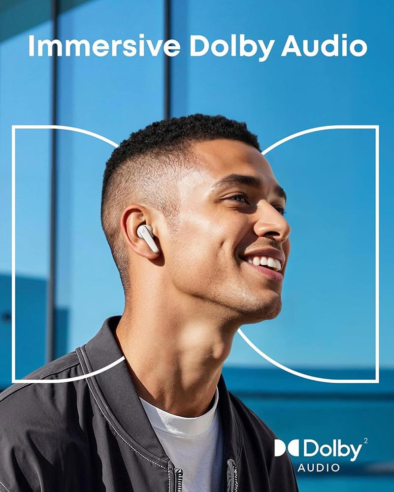 Anker Soundcore Liberty 5 True Wireless Noise-Canceling Earbuds with Dolby Audio - White - Image 4