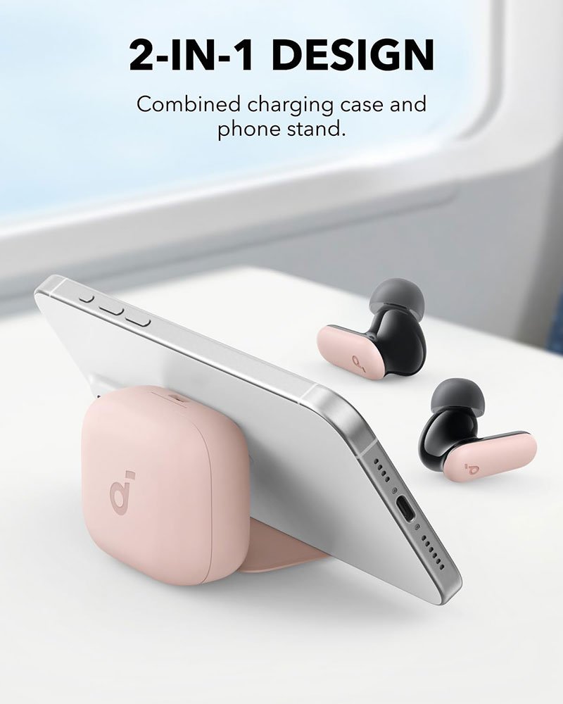 Anker Soundcore P30i True Wireless Noise-Canceling Earbuds - Pink - Image 2
