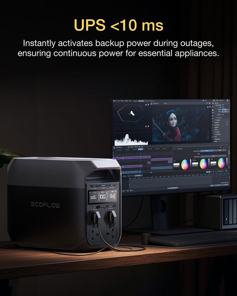 EcoFlow DELTA 3 - Portable Power Station (1024Wh, 1800W) - EFDELTA3-UK - Image 6