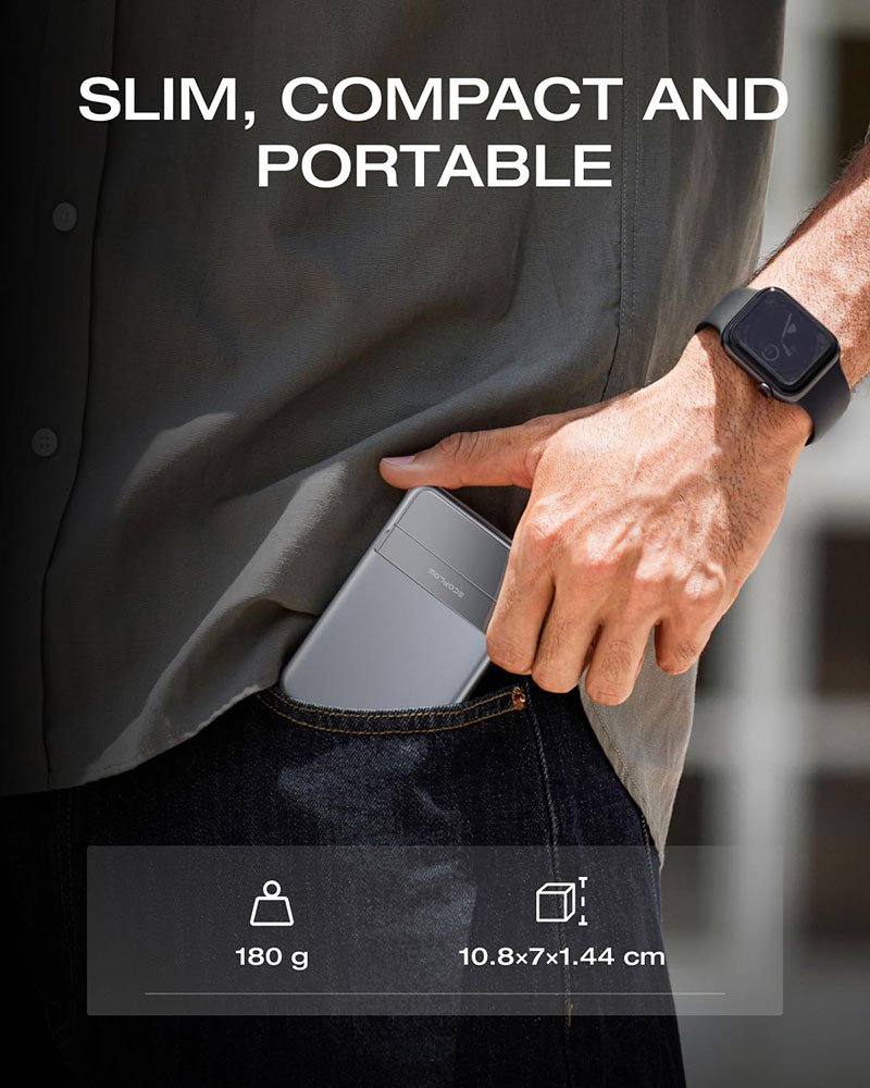 EcoFlow RAPID Magnetic Power Bank (5000mAh, 15W) - EF-RAPID5000 - Silver - Image 5