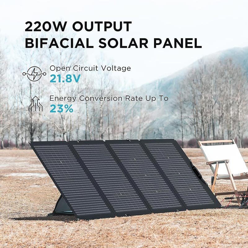 EcoFlow 220W Bifacial Portable Solar Panel (SOLAR220W) - Image 2