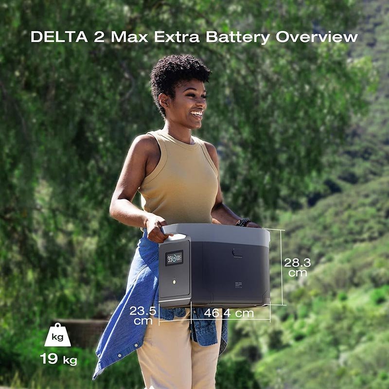 EcoFlow Smart Extra Battery for DELTA 2 MAX Power Station (2048Wh) - EFDELTA2MaxEB - Image 7