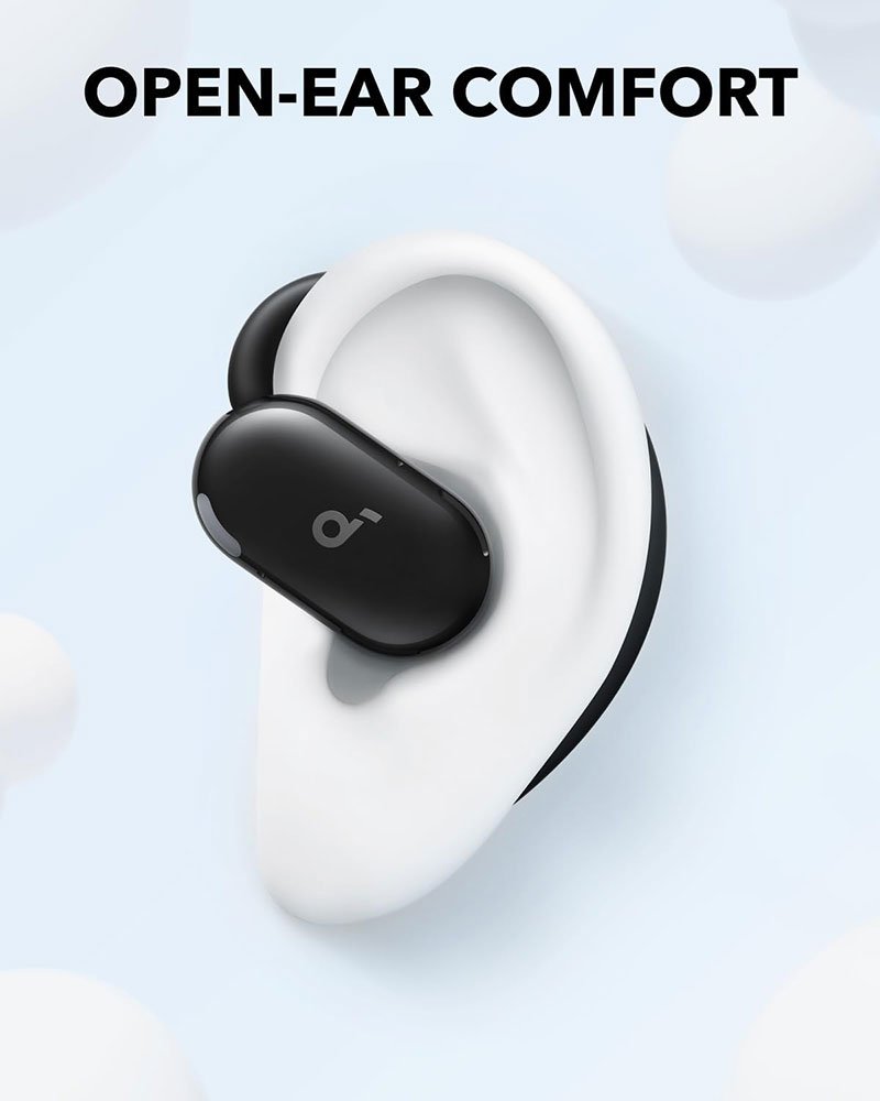 Anker Soundcore V20i Open-Ear Wireless Earbuds - Black - Image 2