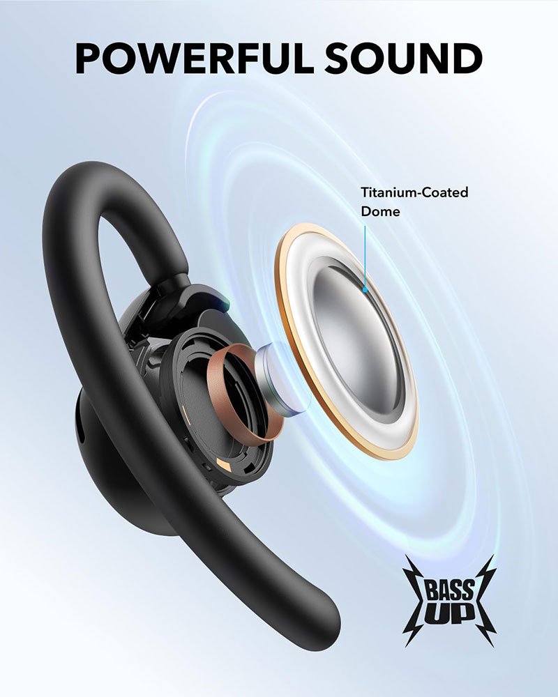 Anker Soundcore V20i Open-Ear Wireless Earbuds - Black - Image 5