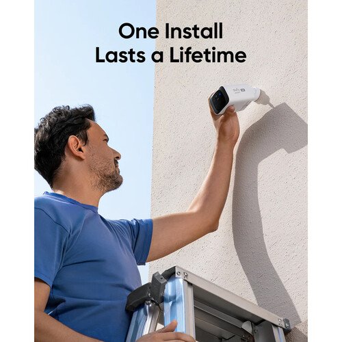 Eufy Security - SoloCam S220 - 2K Solar-Powered Battery Camera - White - Image 4