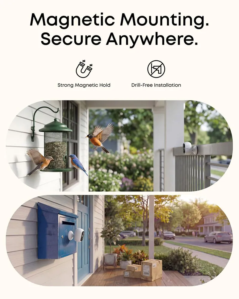 Eufy Security - eufyCam C35 SoloCam - Smart AI Wireless Security Camera - White - Image 3