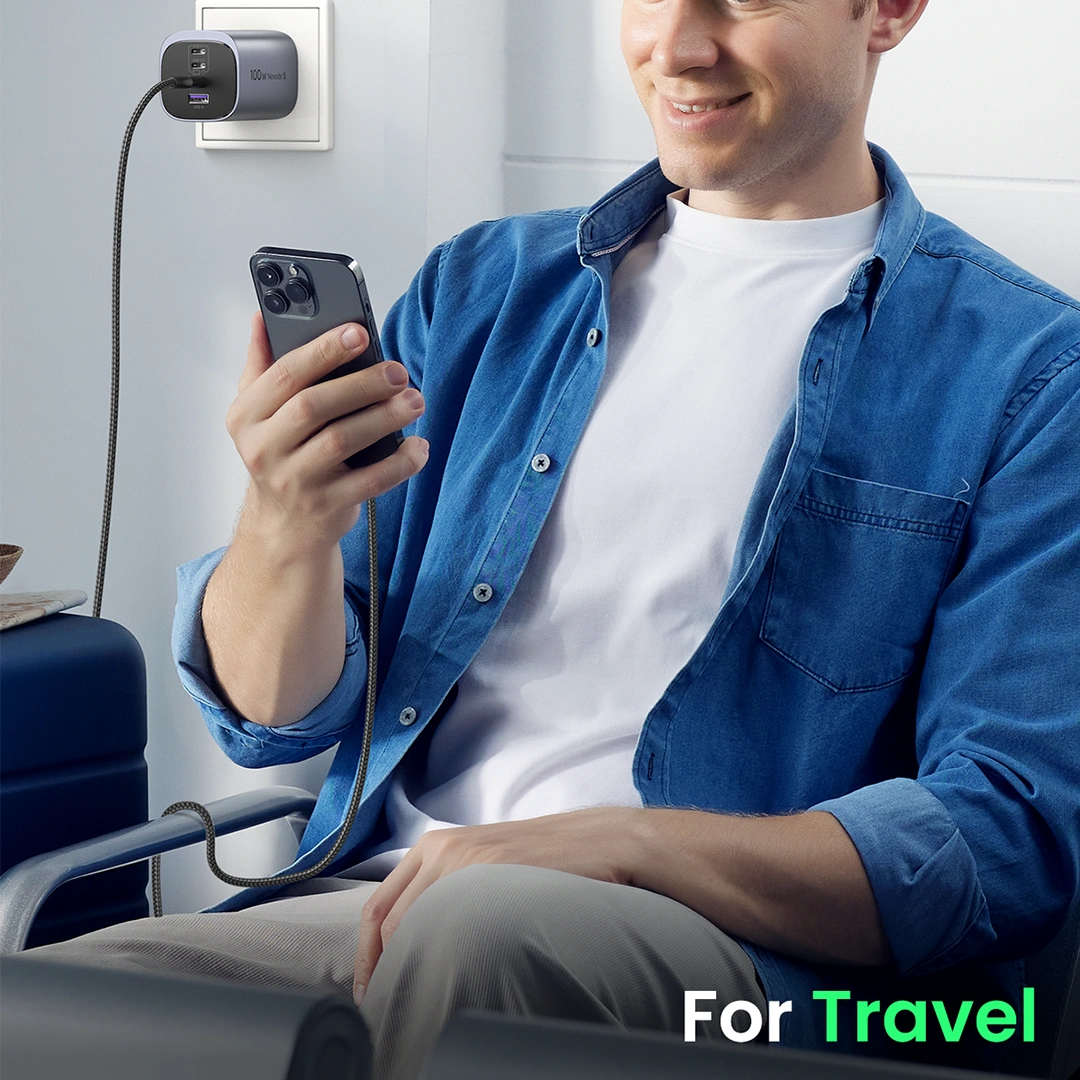 UGREEN Nexode S 100W 4-Port GaN Desktop Charger with 3 USB-C & 1 USB-A (X565) - Image 12