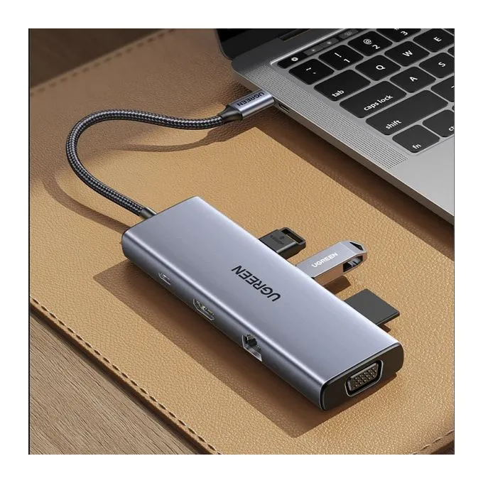 UGREEN 9-in-1 USB-C Multi-function Hub (CM498) — Gray - Image 7