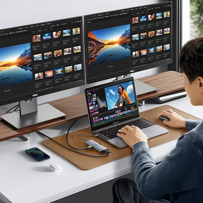 UGREEN 9-in-1 USB-C Multi-function Hub (CM498) — Gray - Image 5
